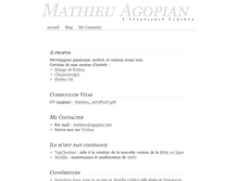 Tablet Screenshot of agopian.info