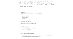 Desktop Screenshot of mathieu.agopian.info