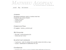 Tablet Screenshot of mathieu.agopian.info